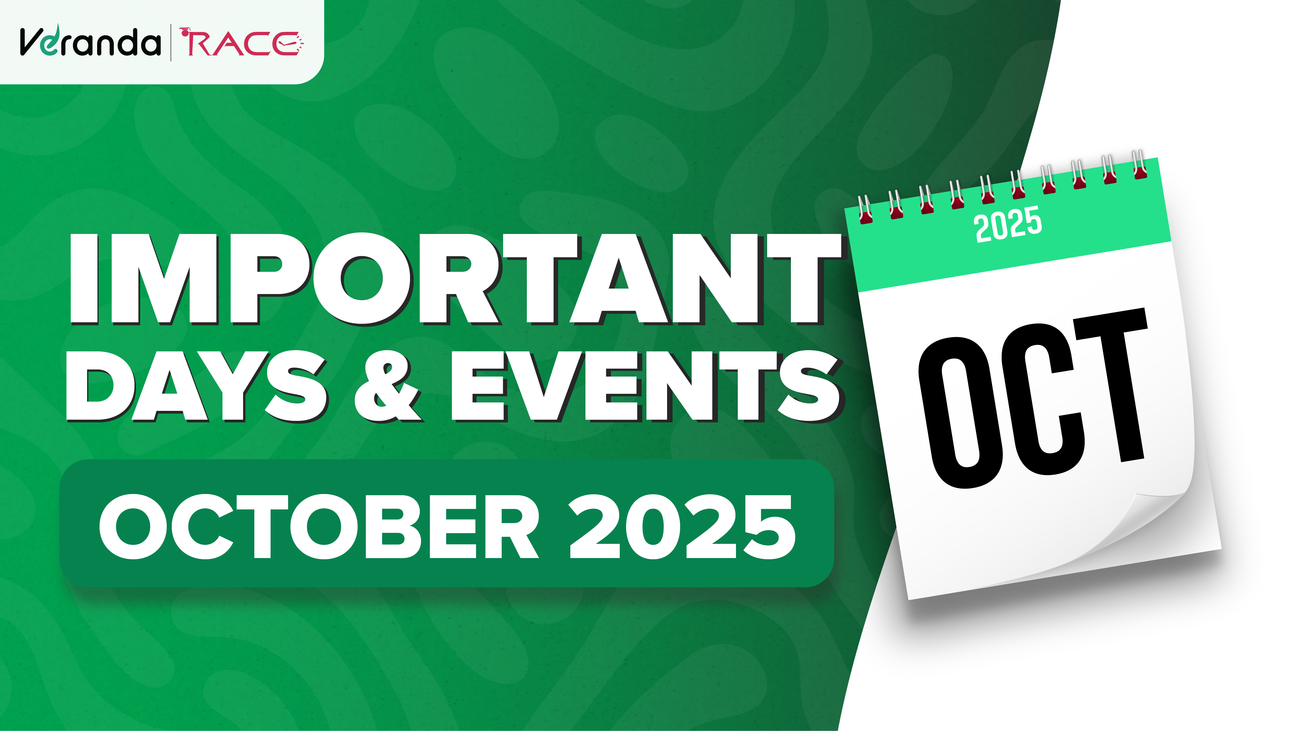 Important Days in October 2025: National and International Special Days and Dates List